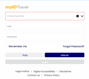 myIDTravel User ID