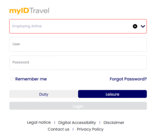 myIDTravel Register