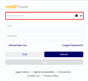 MyIDTravel Login Boarding Pass