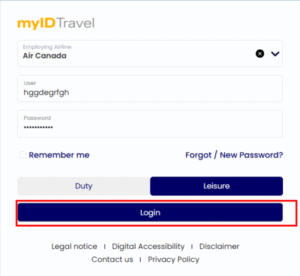 MyIDTravel Air Canada